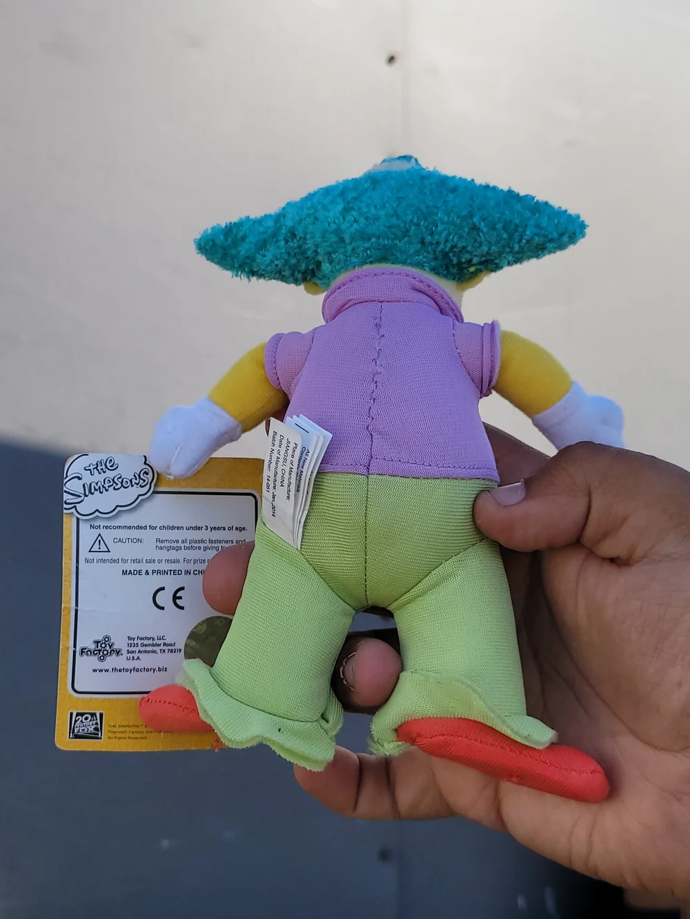 Vintage Plsuh The Simpsons Krusty the Clown Toy Factory w tag #TheSimpsons